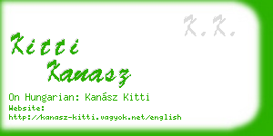 kitti kanasz business card